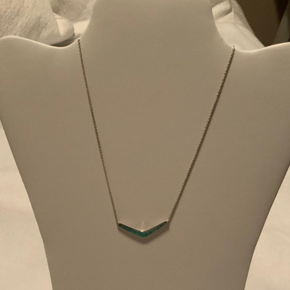 Silpada Reversible Boomerang Necklace SS